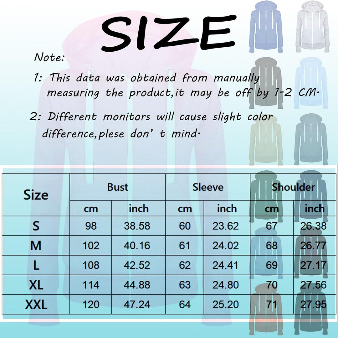 Sweatjacke Damen Zipper Hoodie mit Kapuze Langarm Slim Fit Kapuzenjacke Mit Reissverschluss Einfarbi