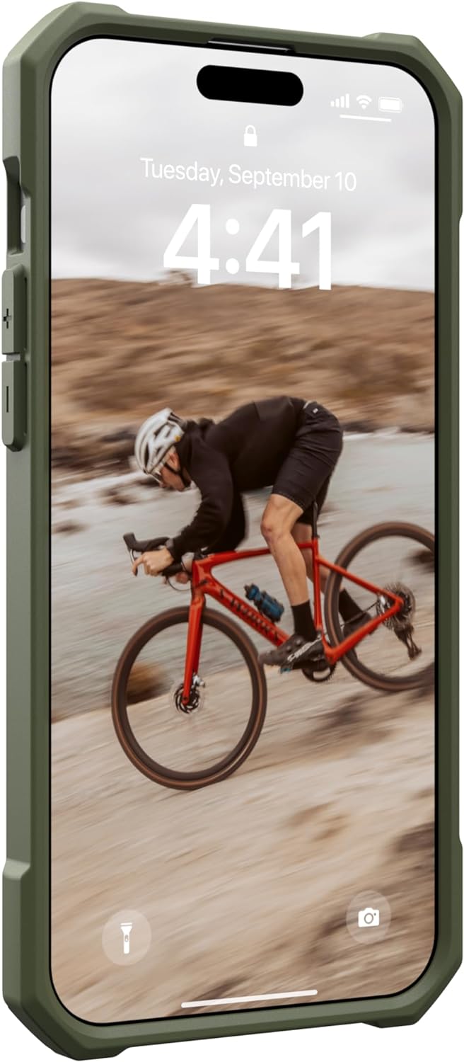 URBAN ARMOR GEAR Essential MS Case kompatibel mit Apple iPhone 15 Pro Max Hülle [50% recyceltes Mate