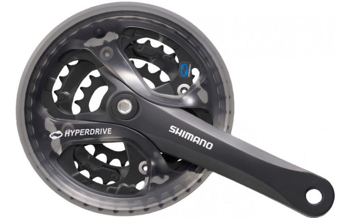 SHIMANO Acera Trekking FC M361 Square 7/8 Speed Chainset, Unisex 175 mm Schwarz, 175 mm Schwarz