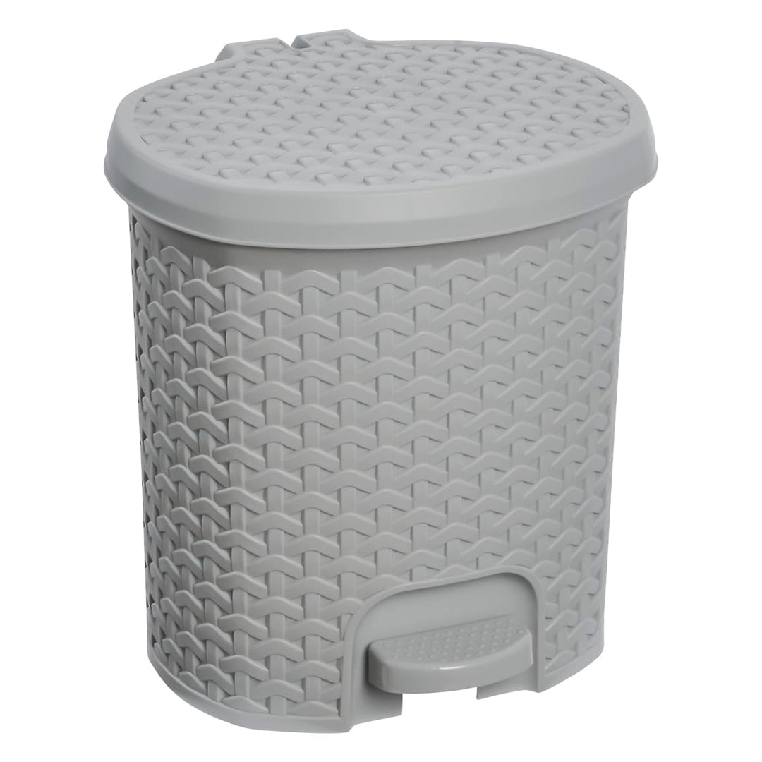 keeeper Treteimer, Mülleimer mit Tretpedal, 5,5 l, 22,5 x 24 x 26 cm, Tjark, Grau (Nordic Grey) Nord