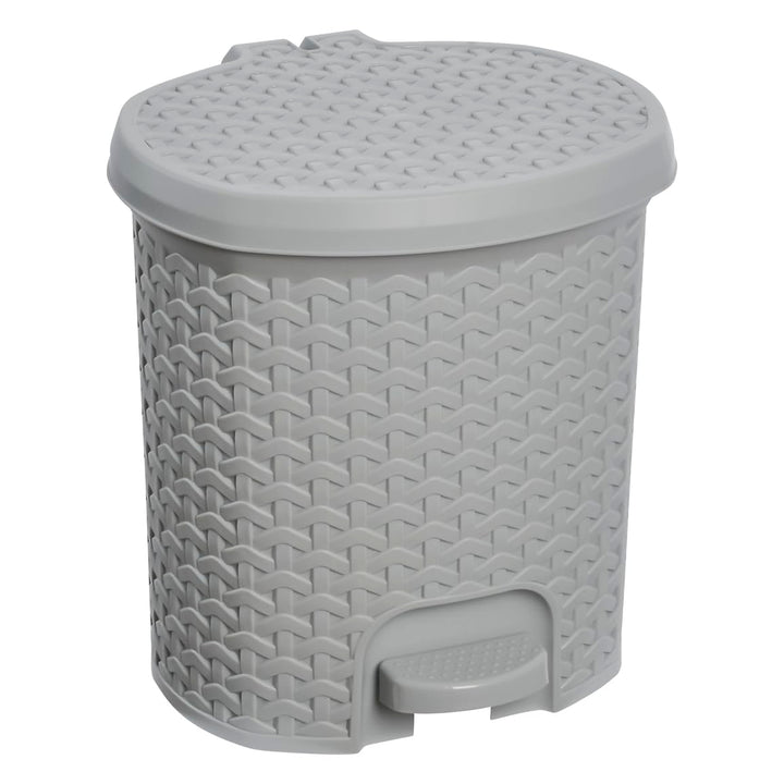 keeeper Treteimer, Mülleimer mit Tretpedal, 5,5 l, 22,5 x 24 x 26 cm, Tjark, Grau (Nordic Grey) Nord
