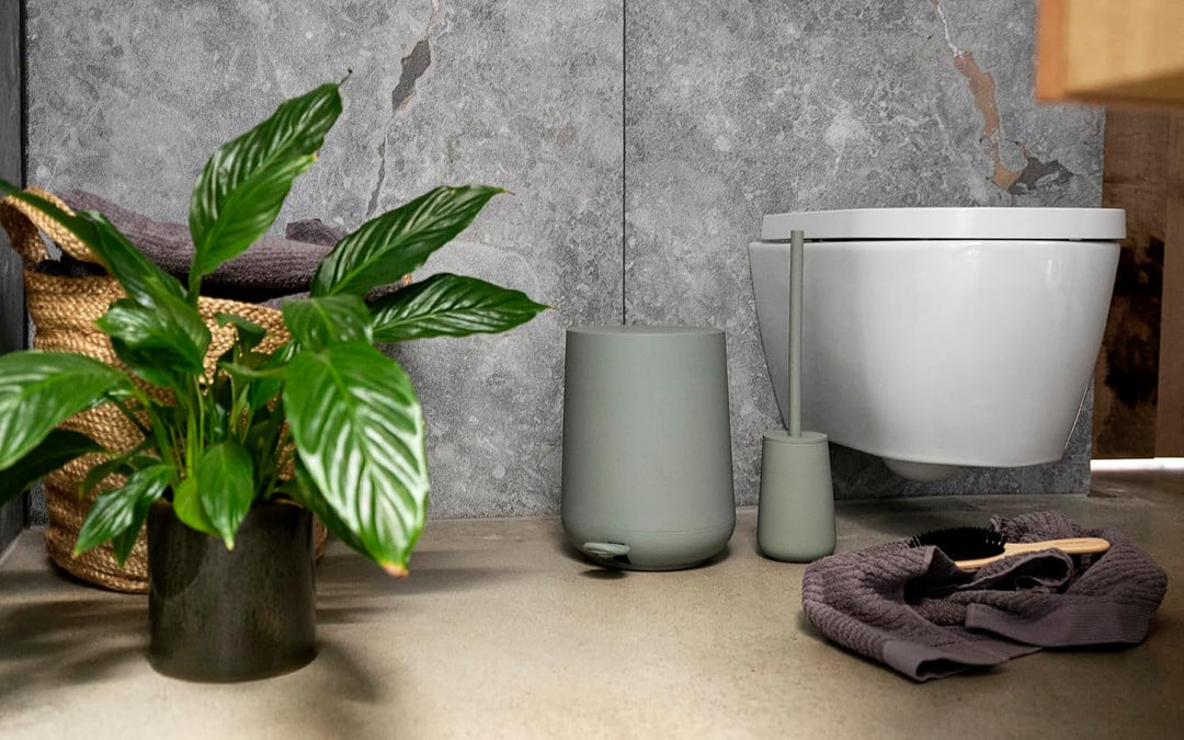 Zone Denmark Nova One Toilettenbürste, Klobürste aus Keramik, WC Bürste mit Bürstenhalter, Soft-Touc