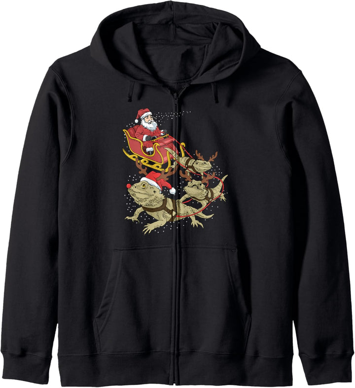 Bartagame Weihnachts Kapuzenjacke