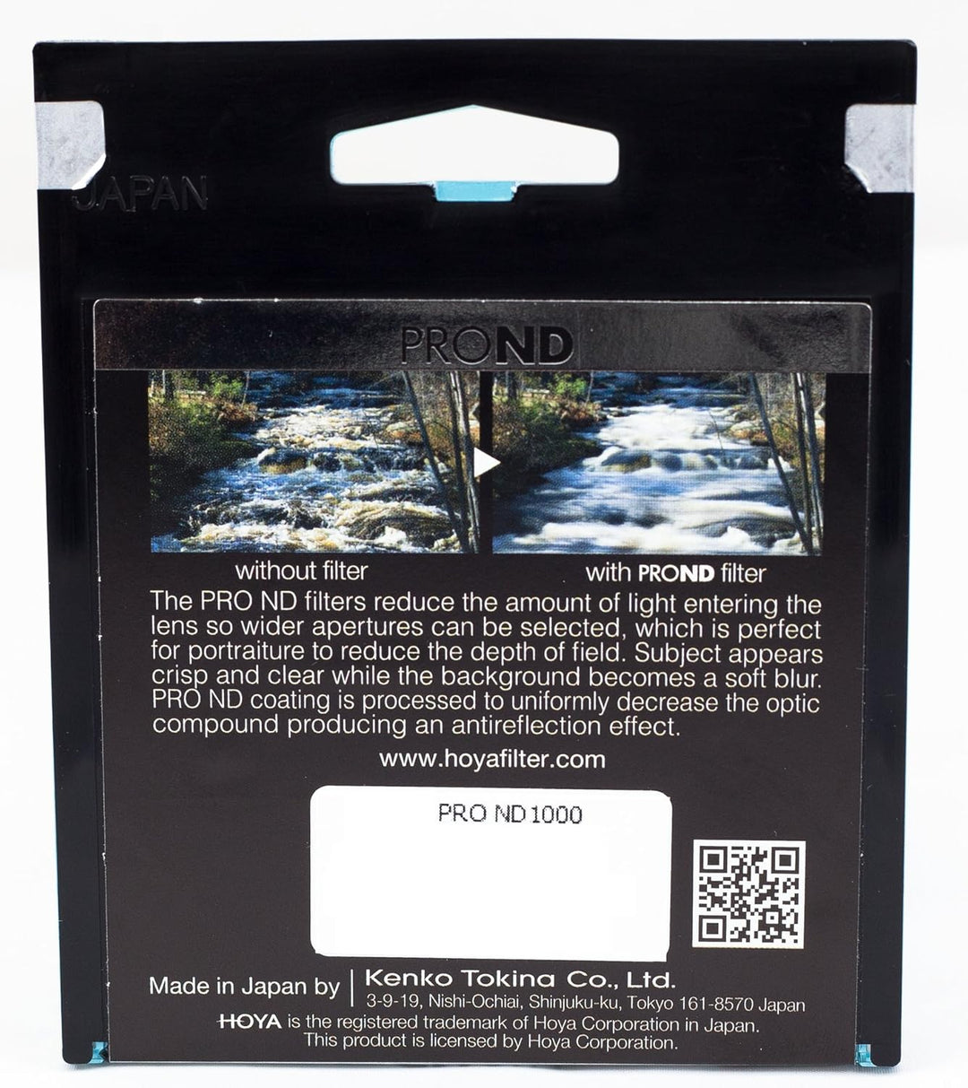 Hoya Pro ND-Filter (Neutral Density 1000, 58mm), 58mm