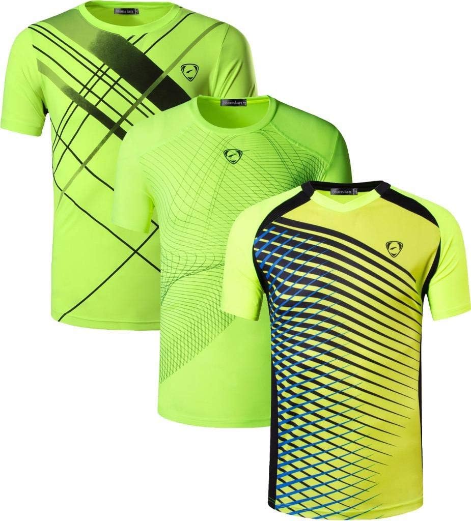 jeansian Jungen Active Sportswear 3 Packs Short Sleeve Breathable T-Shirt Tee Tops LBS701 Pack 135-1