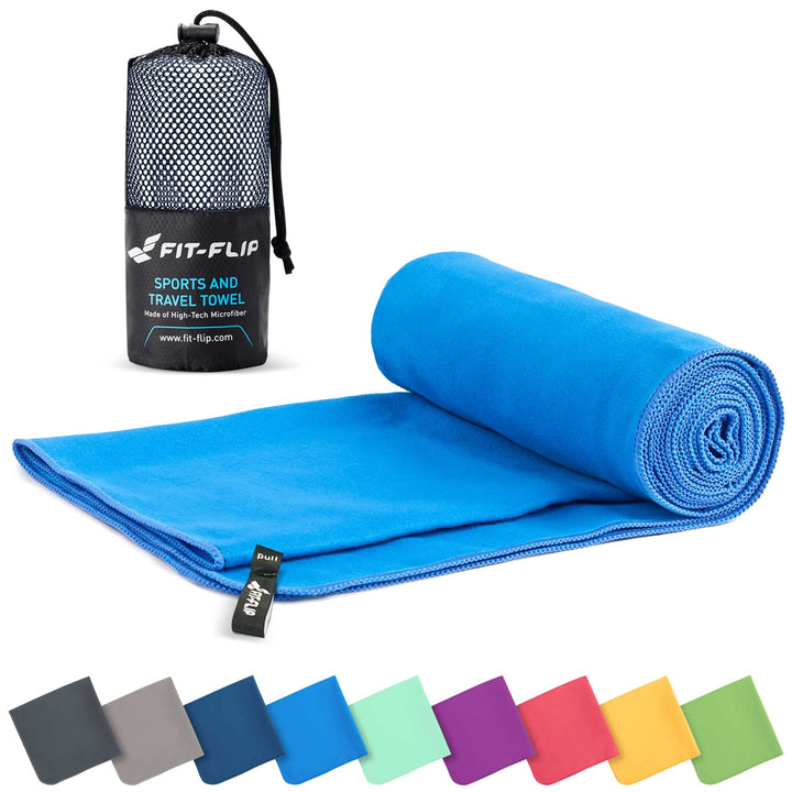 Fit-Flip Mikrofaser Handtuch - kompakte Microfaser Handtücher - ideal als Sporthandtuch, Reisehandtu