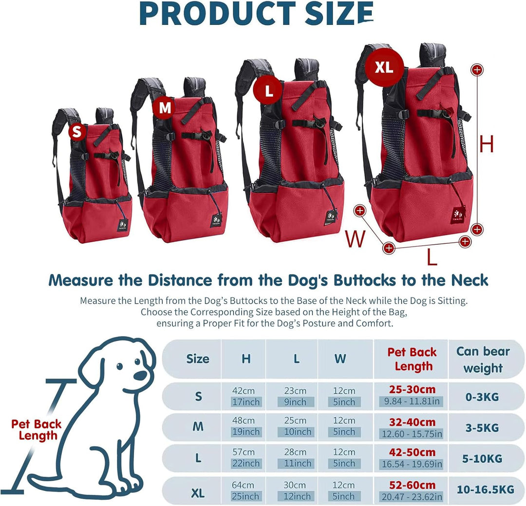 PETCUTE Hundetasche Hundetransporttasche Tragetasche füR Hunde Katzen Wanderrucksack Seite Atmungsak