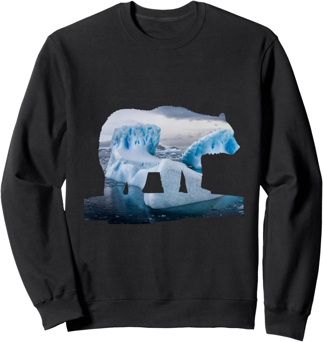 Eisbär Klimawandel Nordpol Schmelzende Eis Gletscher Sweatshirt