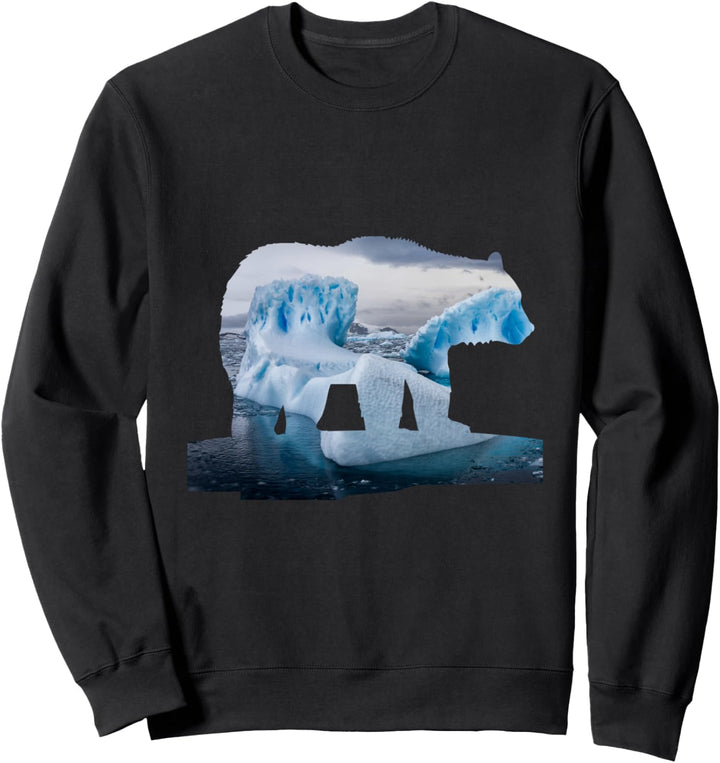 Eisbär Klimawandel Nordpol Schmelzende Eis Gletscher Sweatshirt