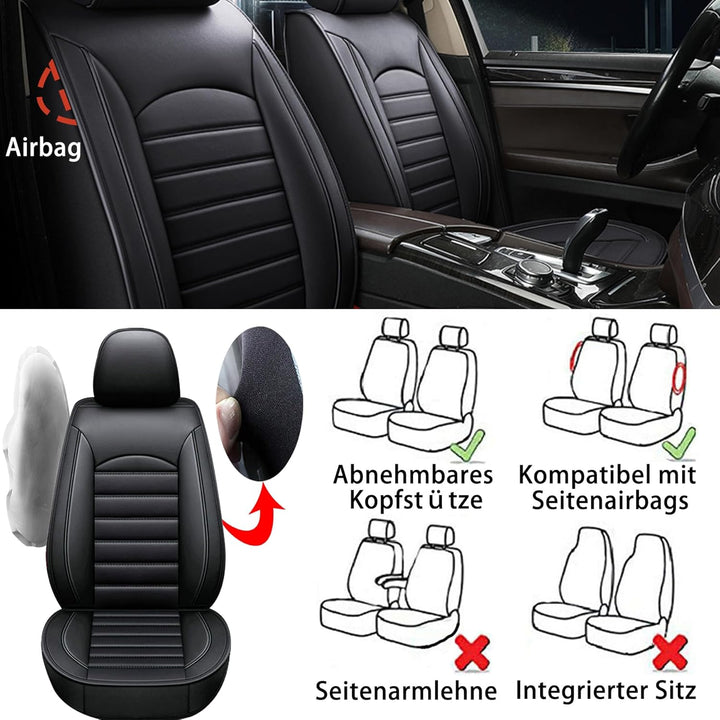 Autositzbezüge Auto Vordersitz 2 Stuck Set Autositzbezüge Leder Universal Set Für Mercedes Benz B-Kl