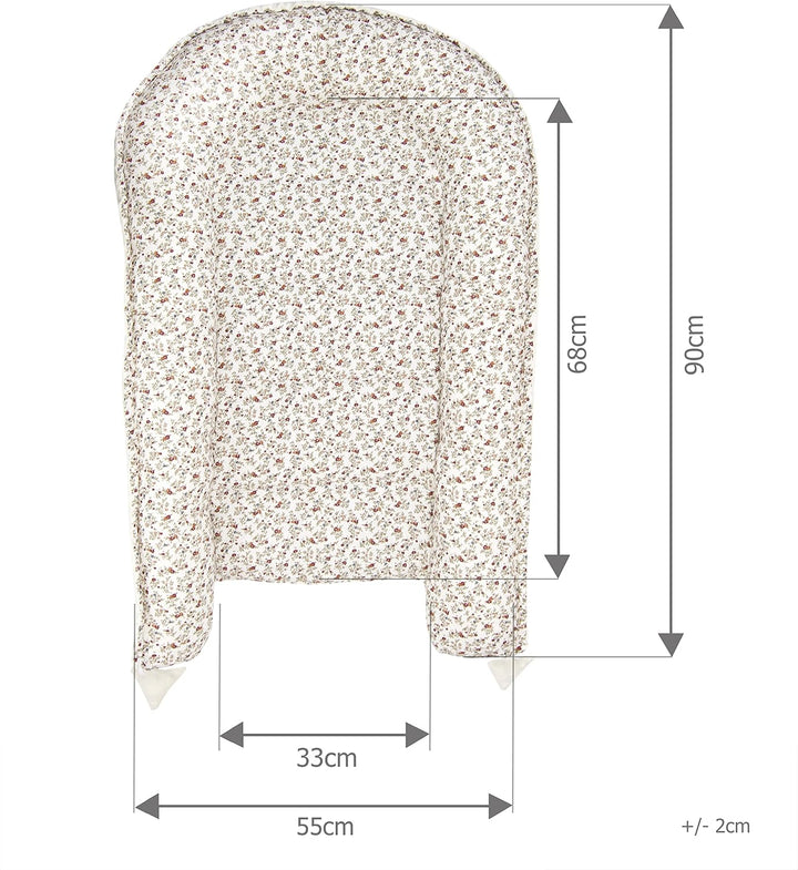 PIMKO Babynest 2seitig Minky Babynestchen für Baby Kuschelnest Babykokon für Säuglinge und Neugebore