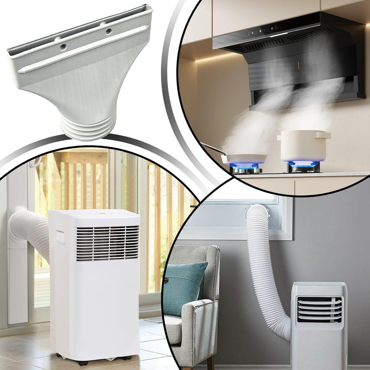 Fensterabluftanschluss, Abluftschlauch KlimageräT Fenster, schlankes 2 cm Profil für Kippfenster – i