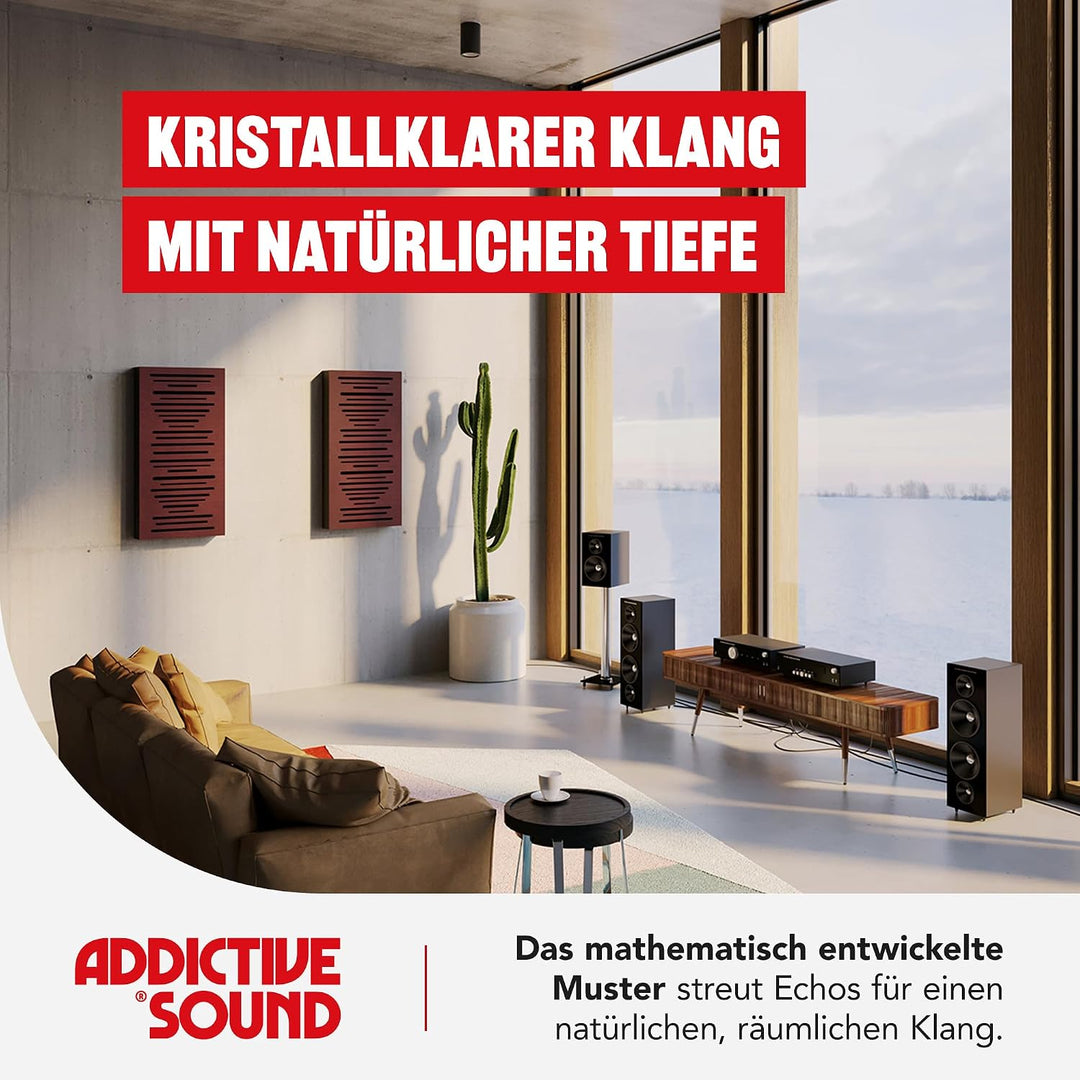 Addictive Sound AbFuser Hybrid Akustikpanel 100x50 cm, Wenge, Wenge