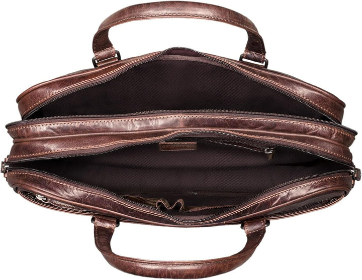 STILORD 'Dante' Business-Tasche Leder gross elegante Aktentasche Umhängetasche Laptoptasche 15.6 Zol