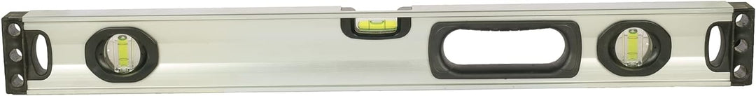 Stanley FatMax Wasserwaage II (60 cm, magnetisch, 1 horizontale/2 vertikale Libellen, Hohlprofil Alu