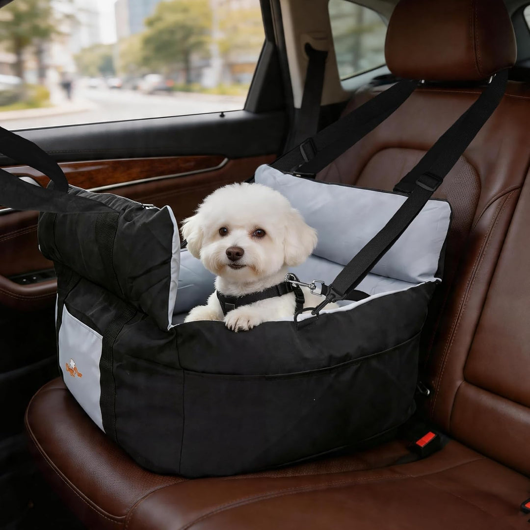 BingoPaw Hunde Autositz für kleine bis mittlere Hunde, Abnehmbar Waschbar Weich Hundesitz, Tragbar H