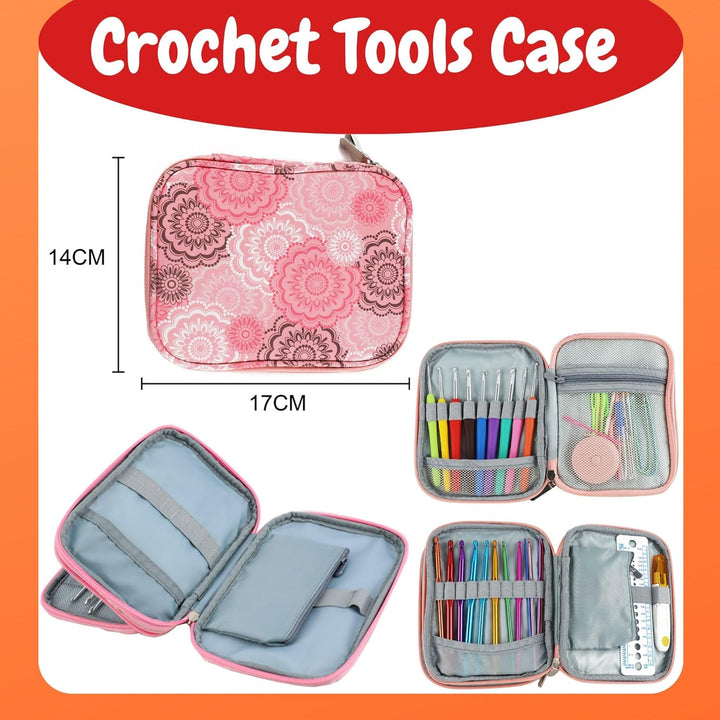 SusggO 96 Stück Häkelset für Anfänger Häkelnadel Set Häkel-Set Komplettes, Amigurumi, Häkel-Set für