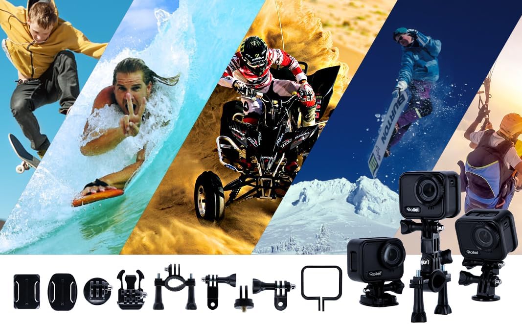 Rollei Actioncam 9s Cube: Brillante 4K Action, Wasserdicht bis 21m, Mini-Design, Touchscreen & Bilds