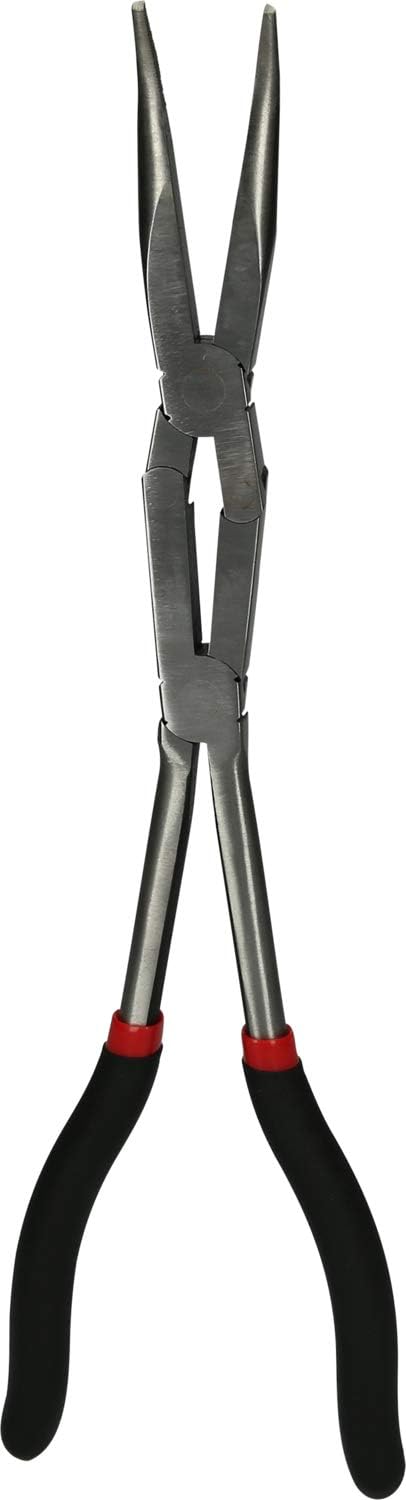 KS Tools 500.7163 Doppelgelenk-Flachrundzange, 45° gebogen, XL