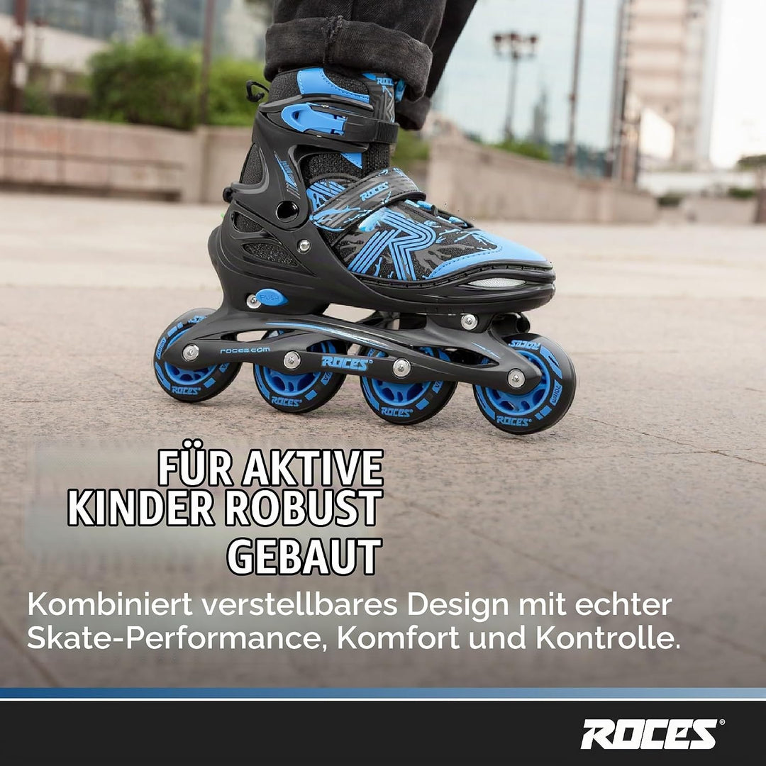 Roces Jokey 3.0 Inline Skate 38 Black-Astro Blue, 38 Black-Astro Blue