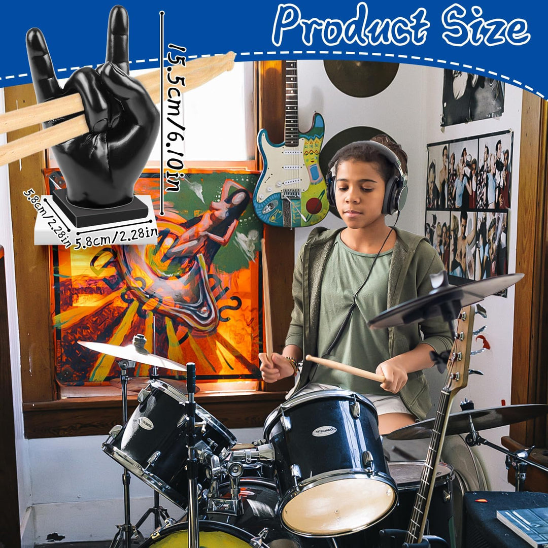 Drumstick Halter Drumsticks Holder Hand, Schlagzeug Zubehör Display Show Rack, Harz Rock Hand Drum S