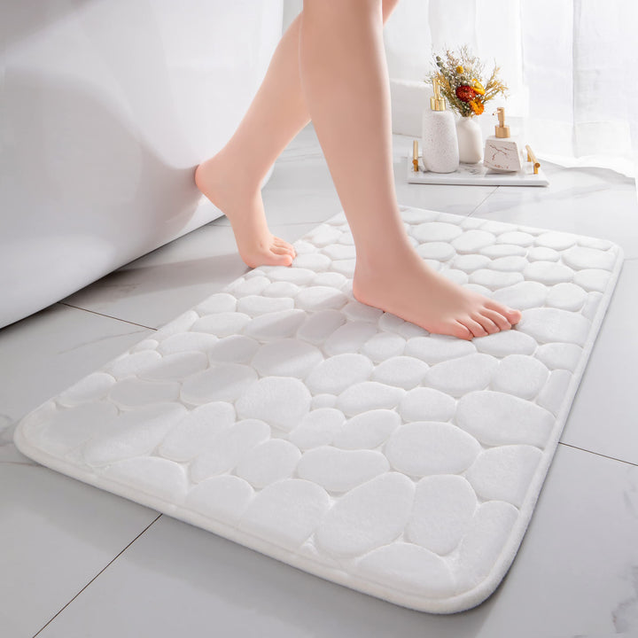 chakme Badematte Memoryschaum Badteppich Memory Foam Duschvorleger Saugfähige Badvorleger Badezimmer