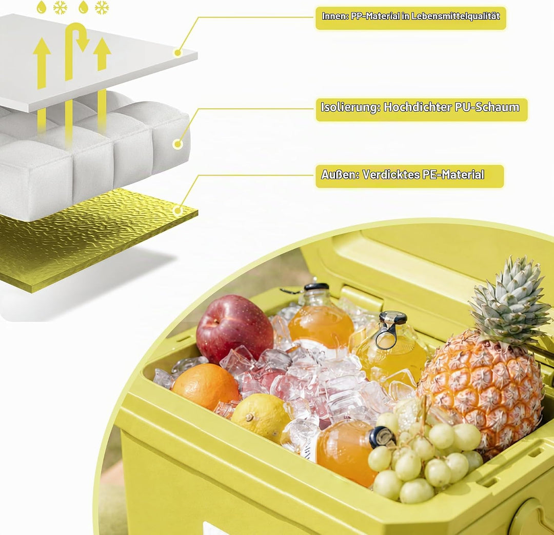 Naturehike Kühlbox 17 Liter/24 Liter/36 Liter Thermobox hochwertige PU Isolierbox 48 Std. Kühlleistu