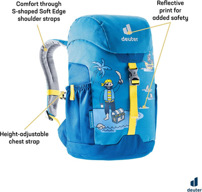 deuter Unisex Kinder Schmusebär Kinderrucksack (1er Pack) 8 L Azure-lapis, 8 L Azure-lapis