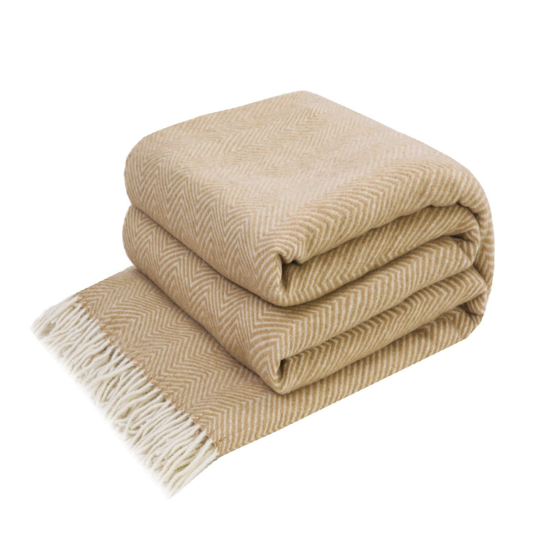 LYHome Merino Decke - Kuscheldecke Tagesdecke Sofa Wolldecke, Blanket Überwurfdecke Sofadecke Wohnde