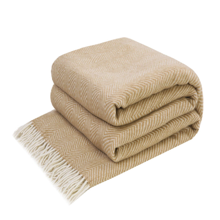 LYHome Merino Decke - Kuscheldecke Tagesdecke Sofa Wolldecke, Blanket Überwurfdecke Sofadecke Wohnde