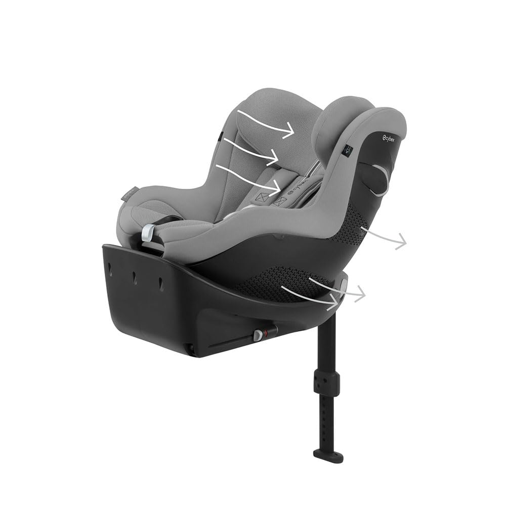 CYBEX Gold Kinder-Autositz Sirona Gi i-Size Plus inkl. Neugeboreneneinlage und Base, Ab ca. 0 bis 4