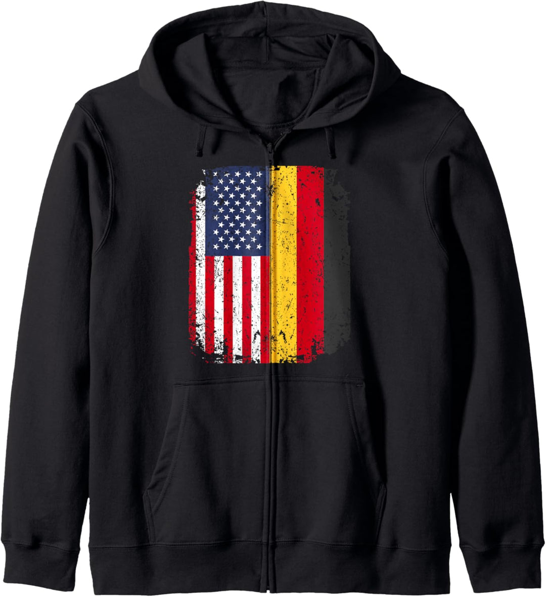 Amerika Deutschland Flagge Amerikanisch USA Deutsch Patriot Kapuzenjacke