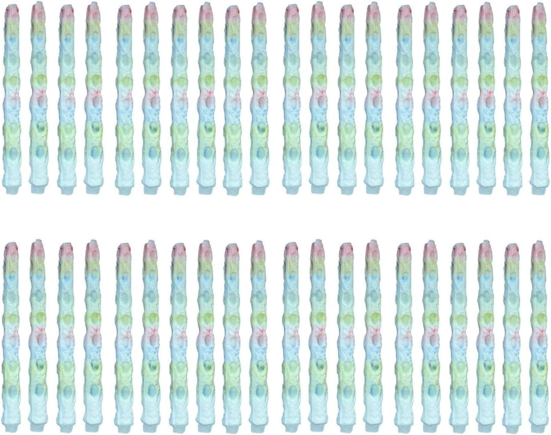 Hillfield® 40 bunte Tropfkerzen (20 Packungen) - Dekokerzen mit Tropf-Effekt - Brenndauer circa 4 bi