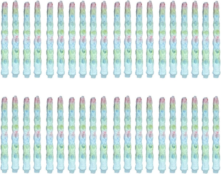 Hillfield® 40 bunte Tropfkerzen (20 Packungen) - Dekokerzen mit Tropf-Effekt - Brenndauer circa 4 bi