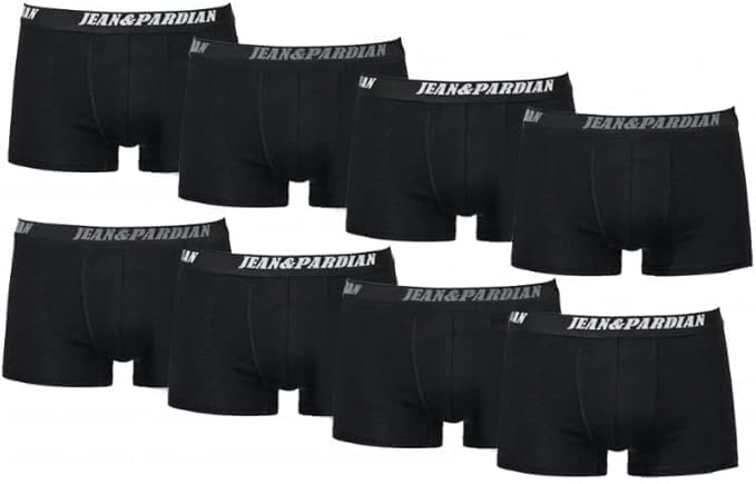 Jean&amp;Pardian Retro Boxershorts 8er &amp; 12er Pack - Bequeme &amp; atmungsaktive Unterwäsche für Herren aus