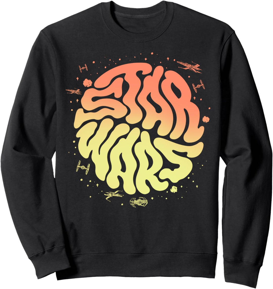 Star Wars Psychedelic Text Logo Sweatshirt