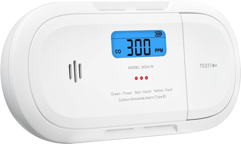 X-Sense CO Melder mit Spitzenwert Speicher, Kohlenmonoxidmelder, Akkurater Sensor mit 10 Jahre Batte