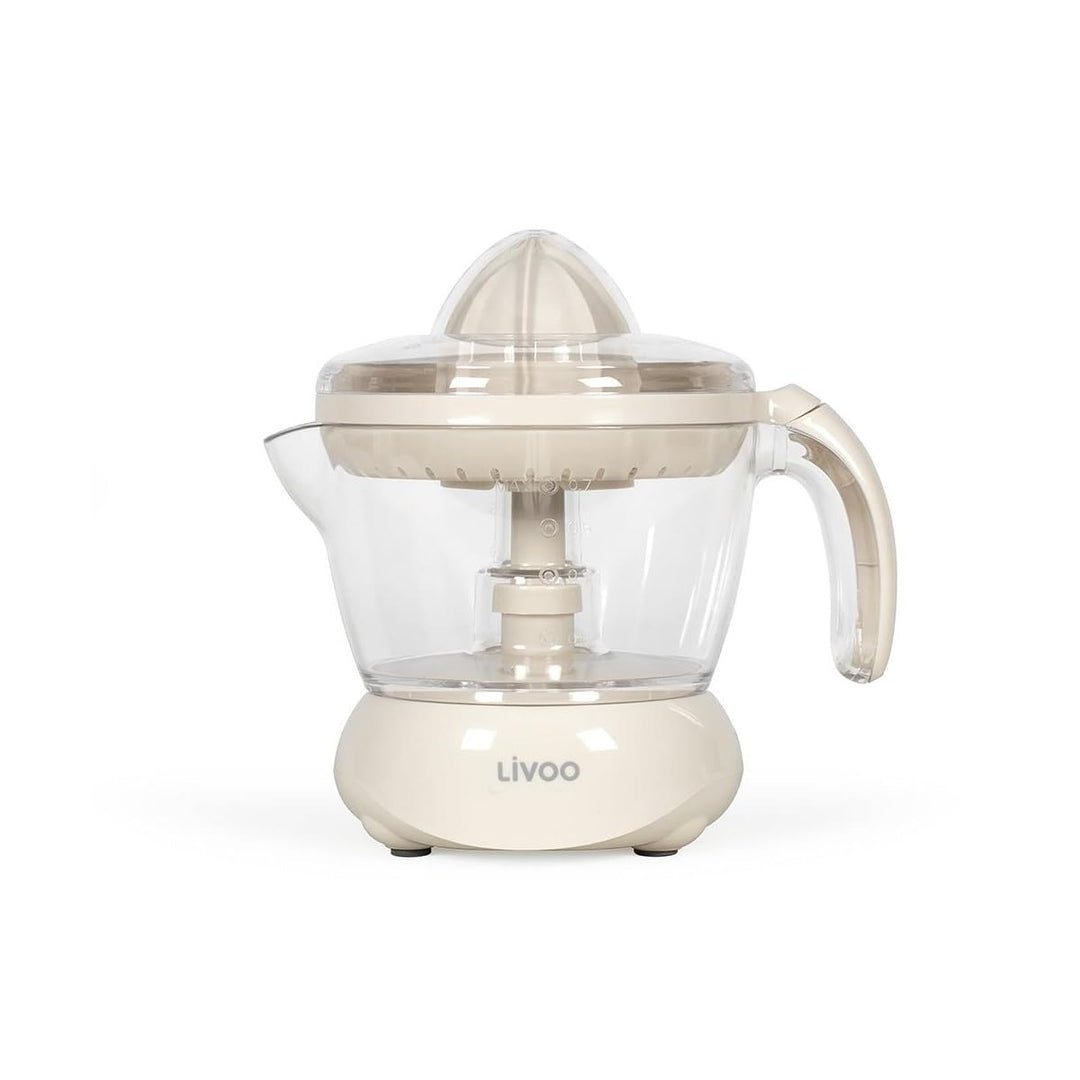 Livoo - Elektrische Zitruspresse DOD131C, Gebrochenes Weiss, Gebrochenes Weiß