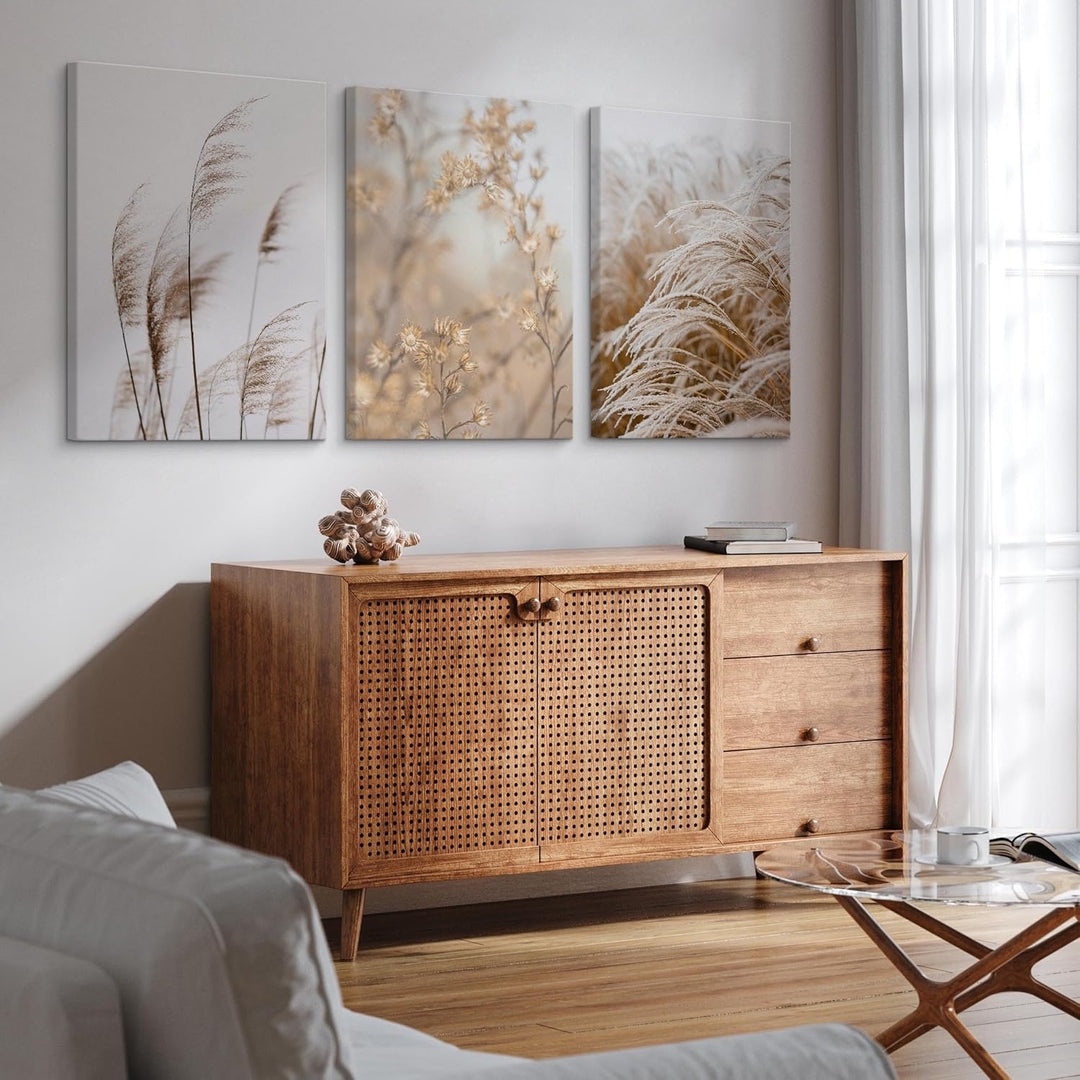 Muralo - Wandbilder Leinwand Set Aufhängefertig - Bilder für Wohnzimmer Schlafzimmer - Moderne Wandd