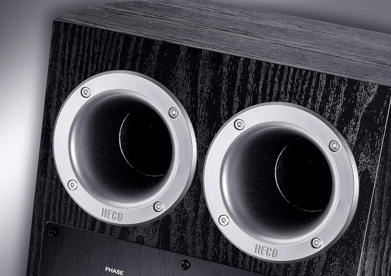 HECO Victa Prime Sub 252 A | Aktiver Heimkino-Subwoofer | 260mm Langhubtreiber mit max. 200 Watt, Fa