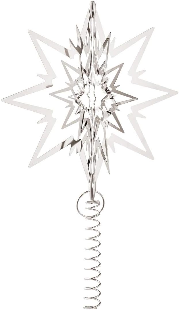 Georg Jensen Top Star, Messing, Silber, 18 x 18 x 19 cm