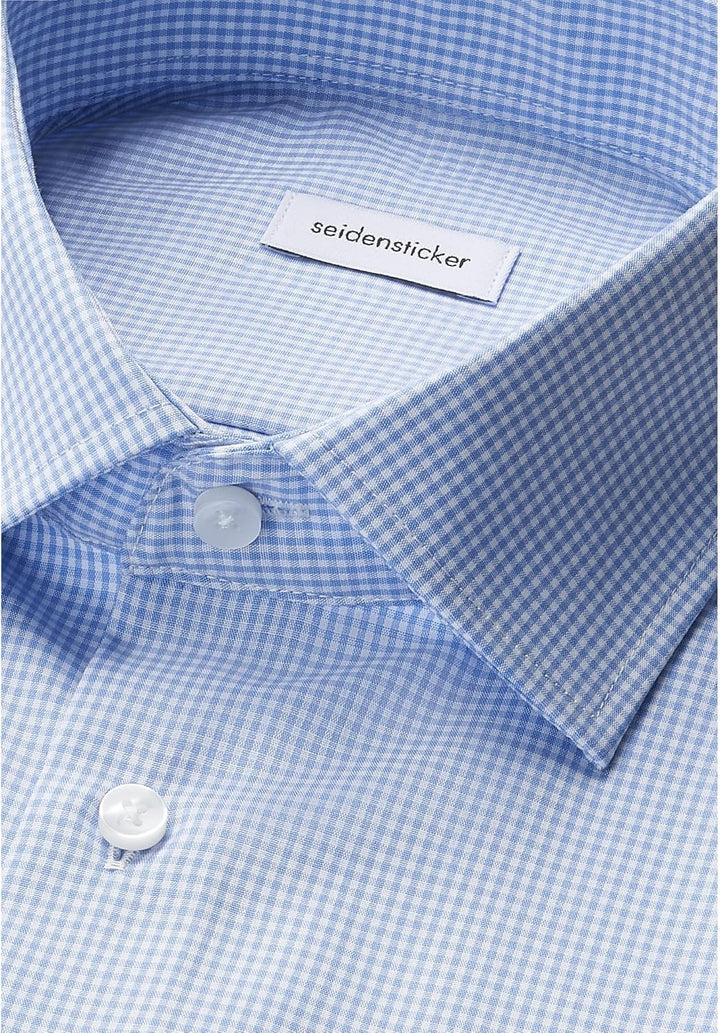 Seidensticker Herren Men Regular Longsleeve Cotton Business Shirt 38 Hellblau(193660), 38 Hellblau(1