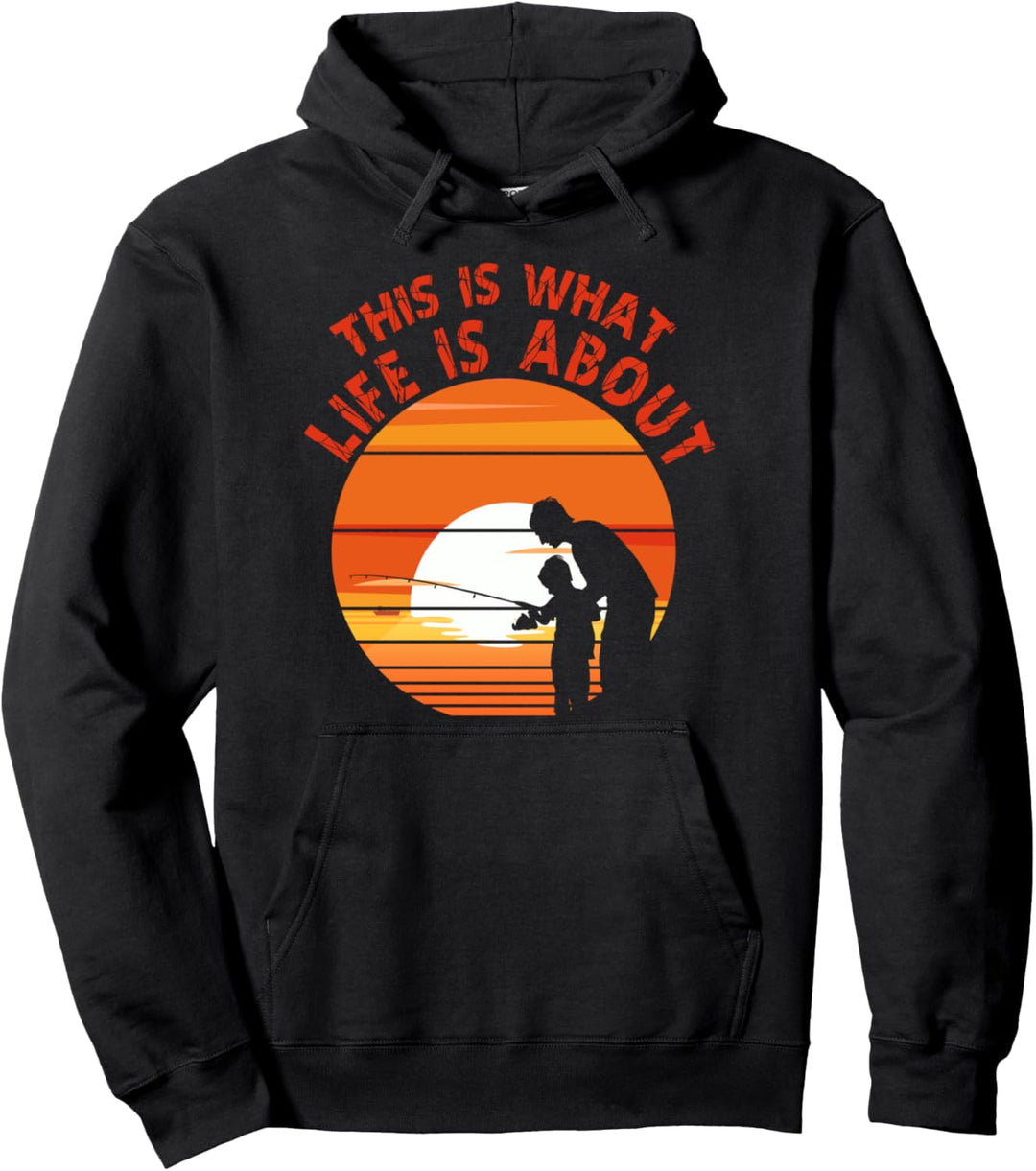 Worum Es Im Leben Wirklich Geht Angler Vater Sohn Angeln Pullover Hoodie