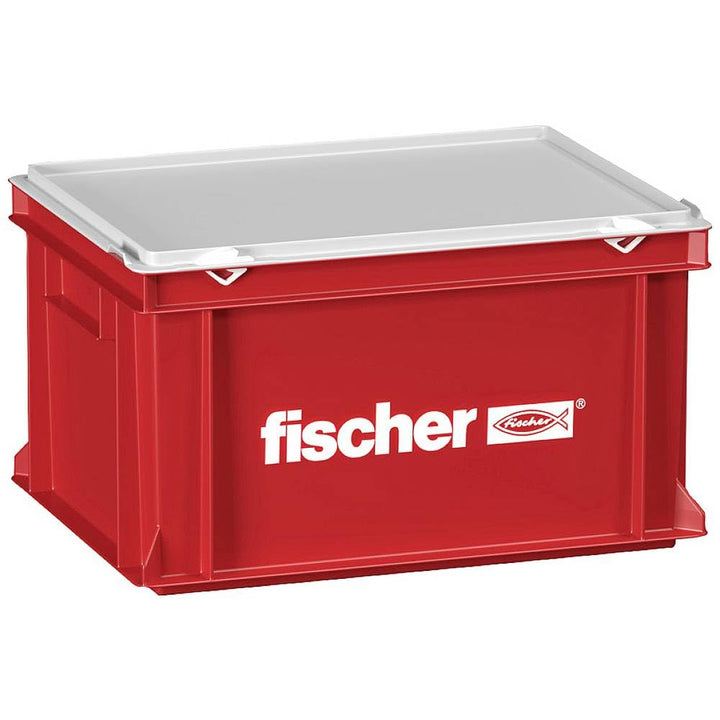 Fischer 091425 Handwerker Koffer gross L-Boxx, Rot Einzelartikel leerer Handwerker Koffer gross Hand