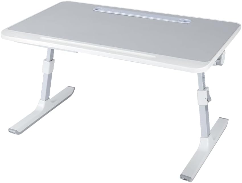 Betttisch Klappbar, Laptoptisch, Einstellbare Höhe, mit Buchständer, Schublade, Lap Stopper, Tablet