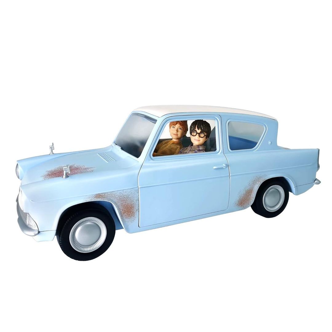 Harry Potter HHX03 - Harry Potter und Ron Weasley im fliegenden Auto, Spielset mit 2 Puppen und 1 Sp