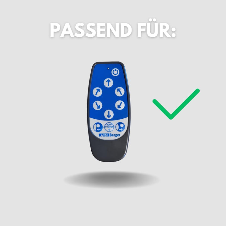 Halterung passend für Berger Mover Fernbedienung Titanium/Quattro - inkl. Klebestreifen, passgenaue