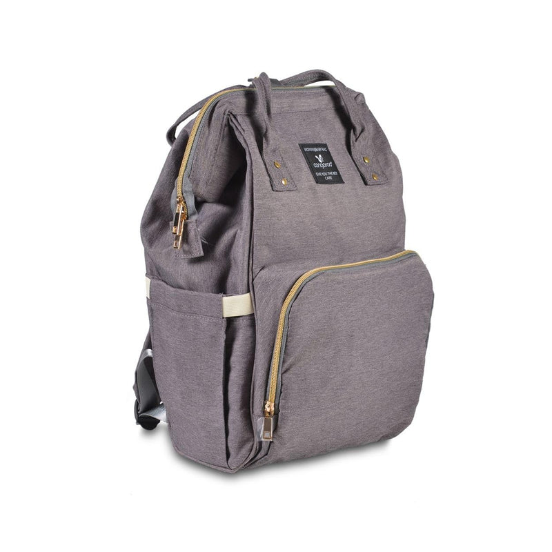 Cangaroo Kinderwagentasche Amelia, Rucksack Hauptfach, Seitenfächer Tragegriffe, Farben:grau, Grau