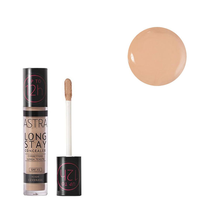 Long Stay Concealer 4,5 ml - Astra 03 Almond 1 stück (1er Pack) Mandelfarben, 1 stück (1er Pack) Man