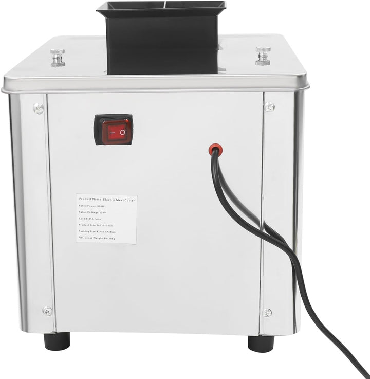 Kommerzieller Fleischschneider, elektrischer Fleischschneider 850 W, Aufschnittmaschine aus Edelstah